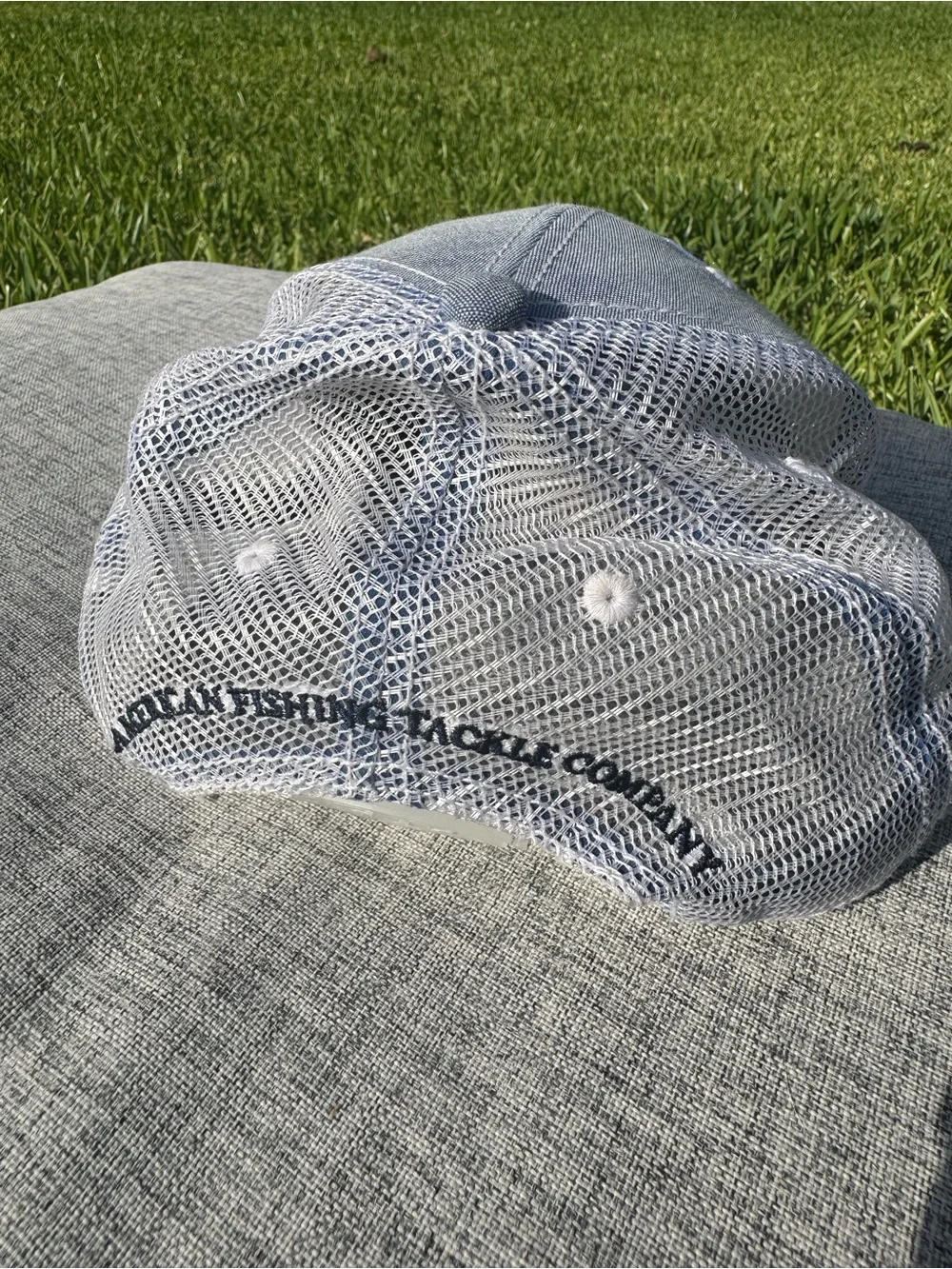 American Fishing Tackle Co. Blue Mesh Baseball Cap AFTCO